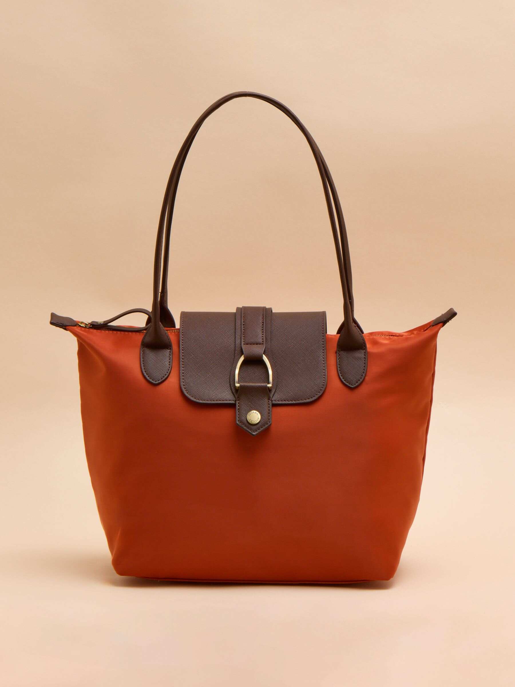 Edie Orange Shopper Bag