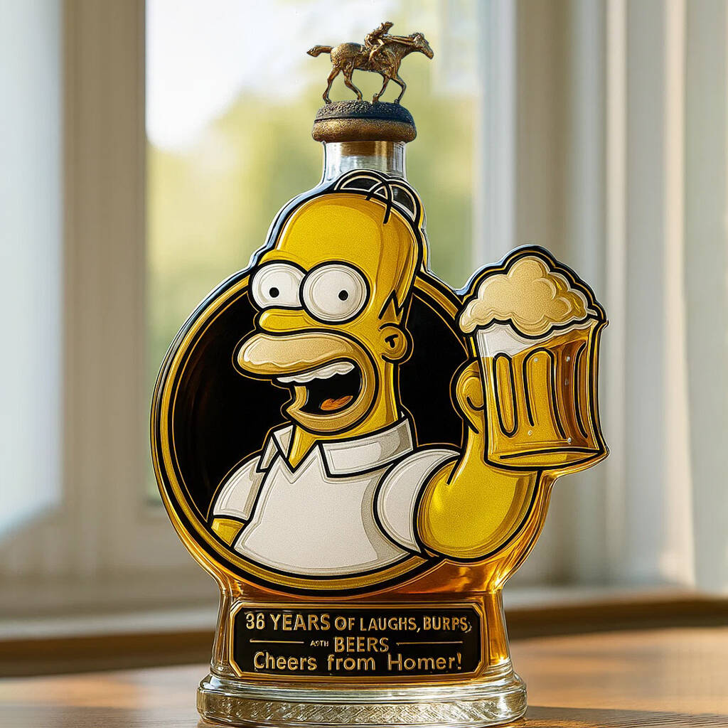 The Homer Simpson Whiskey Bottle：Cheers from Homer!