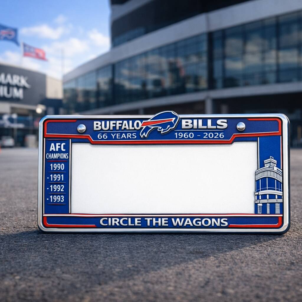 Bills 66th Anniversary License Plate Frame