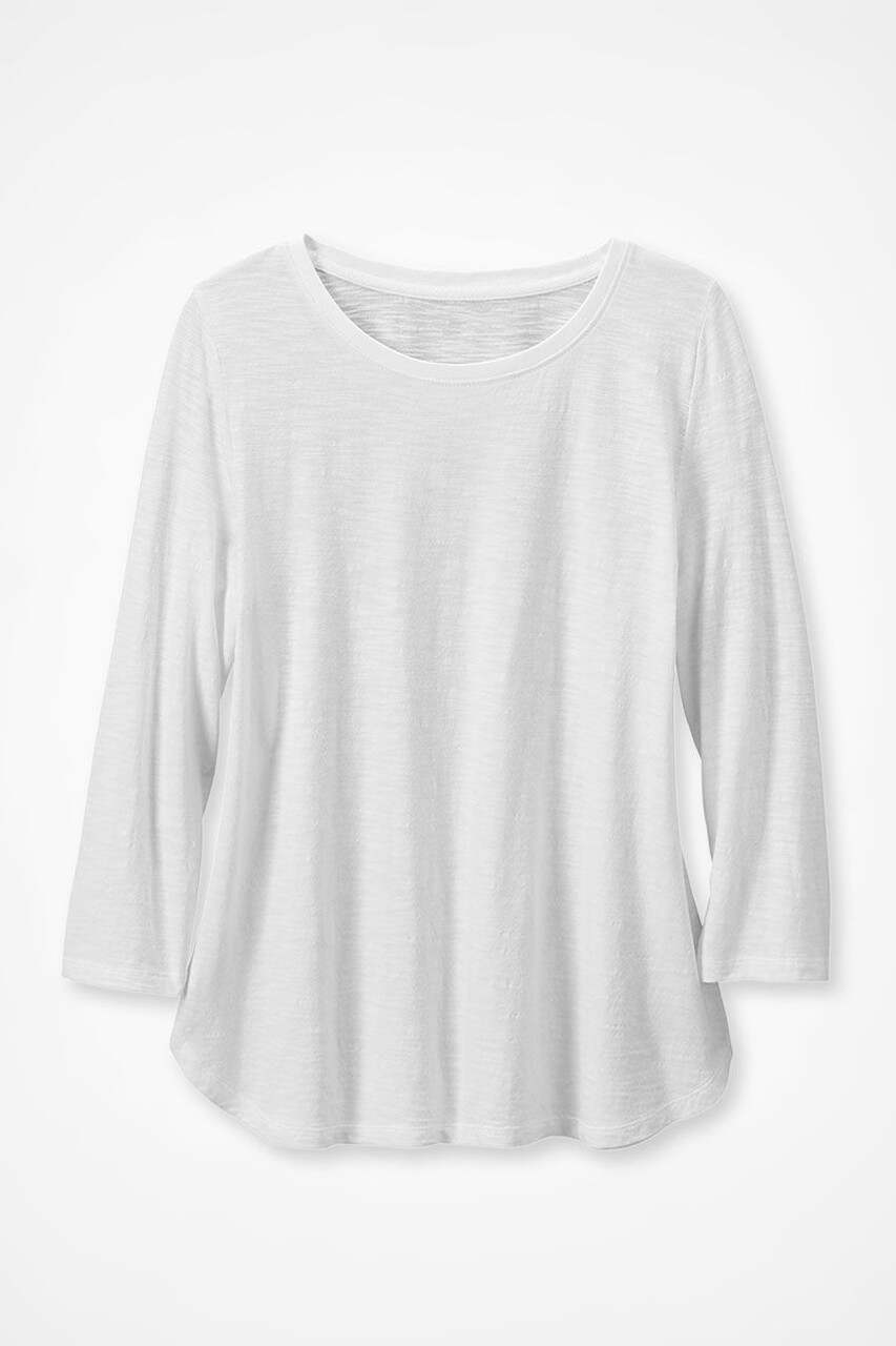 Just Right 3/4-Sleeve Slub-Knit Tee