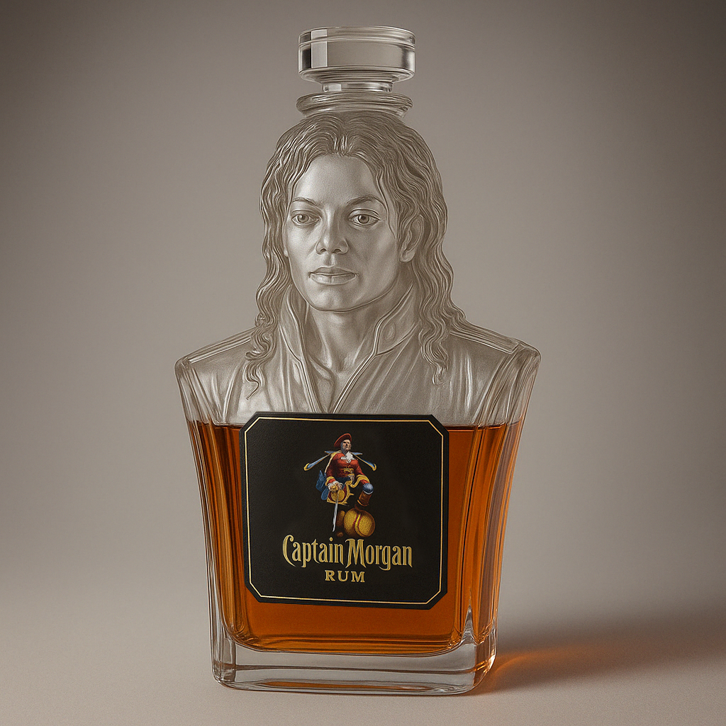 MJ Whiskey Bottle