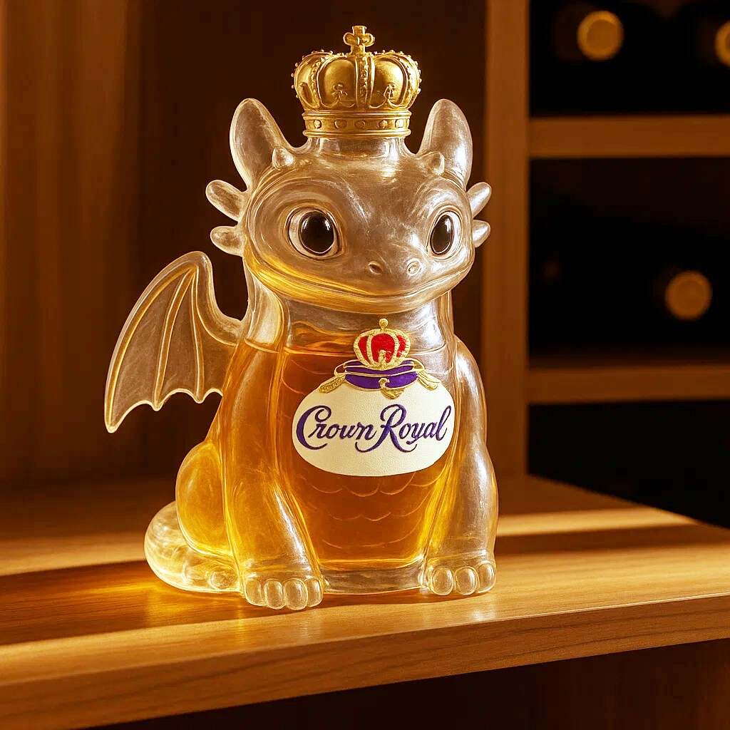 Toothless Night Fury Whiskey Bottle