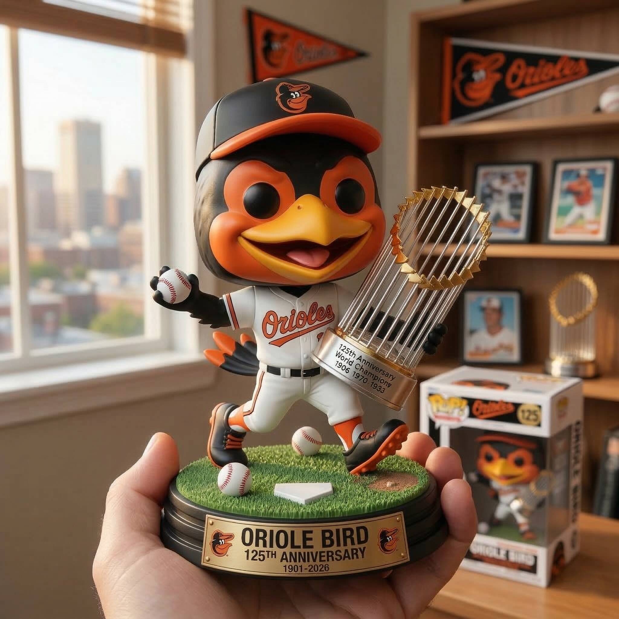 Funko Pop! Baltimore Collection: Oriole Bird – 125th Anniversary Champion Edition