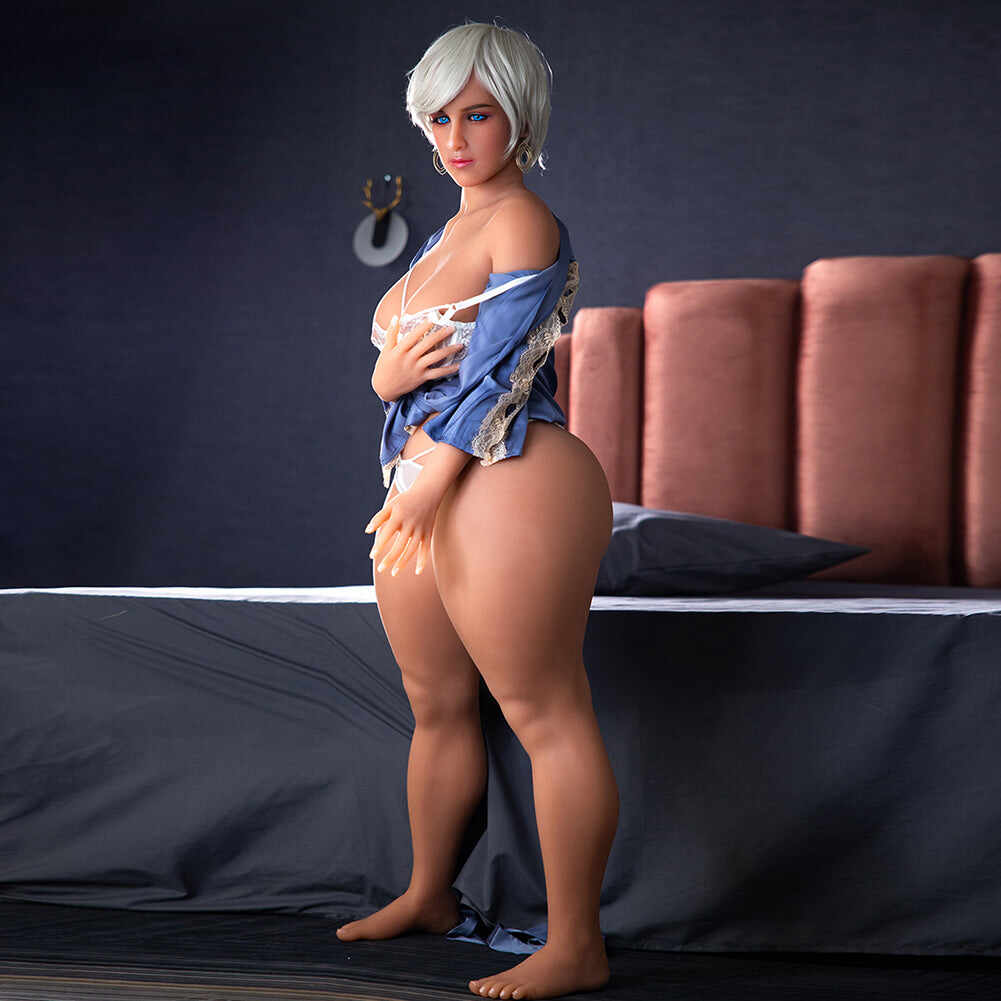 US Stock - Lizzie 4.92ft/ 150cm #251 Head TPE Huge Butt BBW Fat Sex Doll With Thick Thighs
