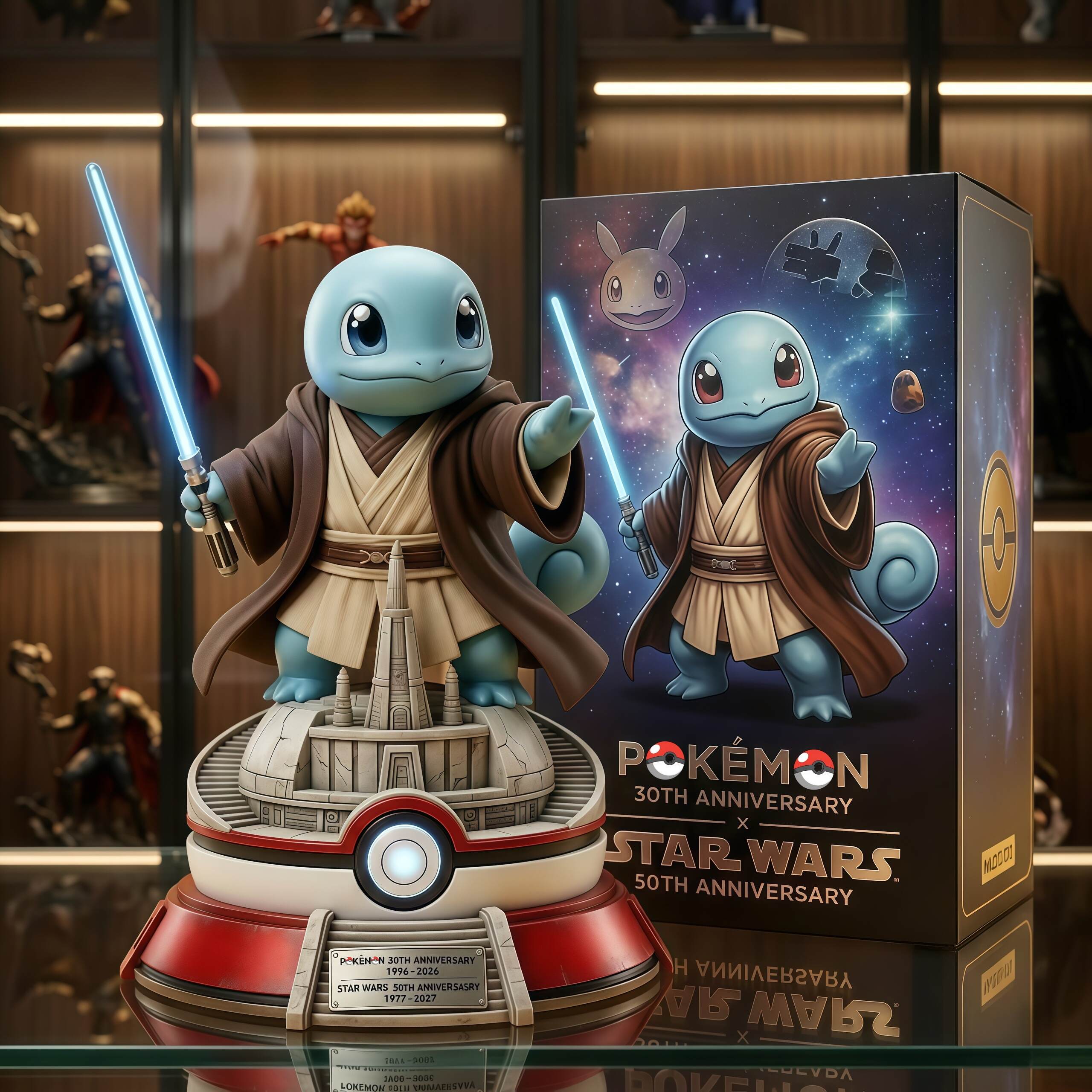 Pokémon 30th Anniversary x Star Wars 50th Anniversary Collectible Doll