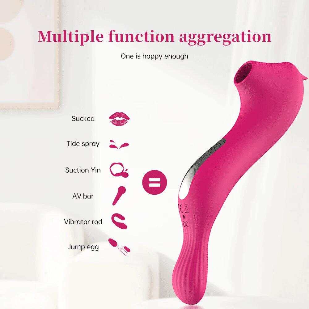 Powerful Sucking Vibrator with Vacuum Suction