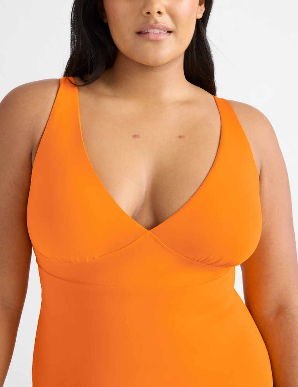 Deep V One Piece Swimsuit