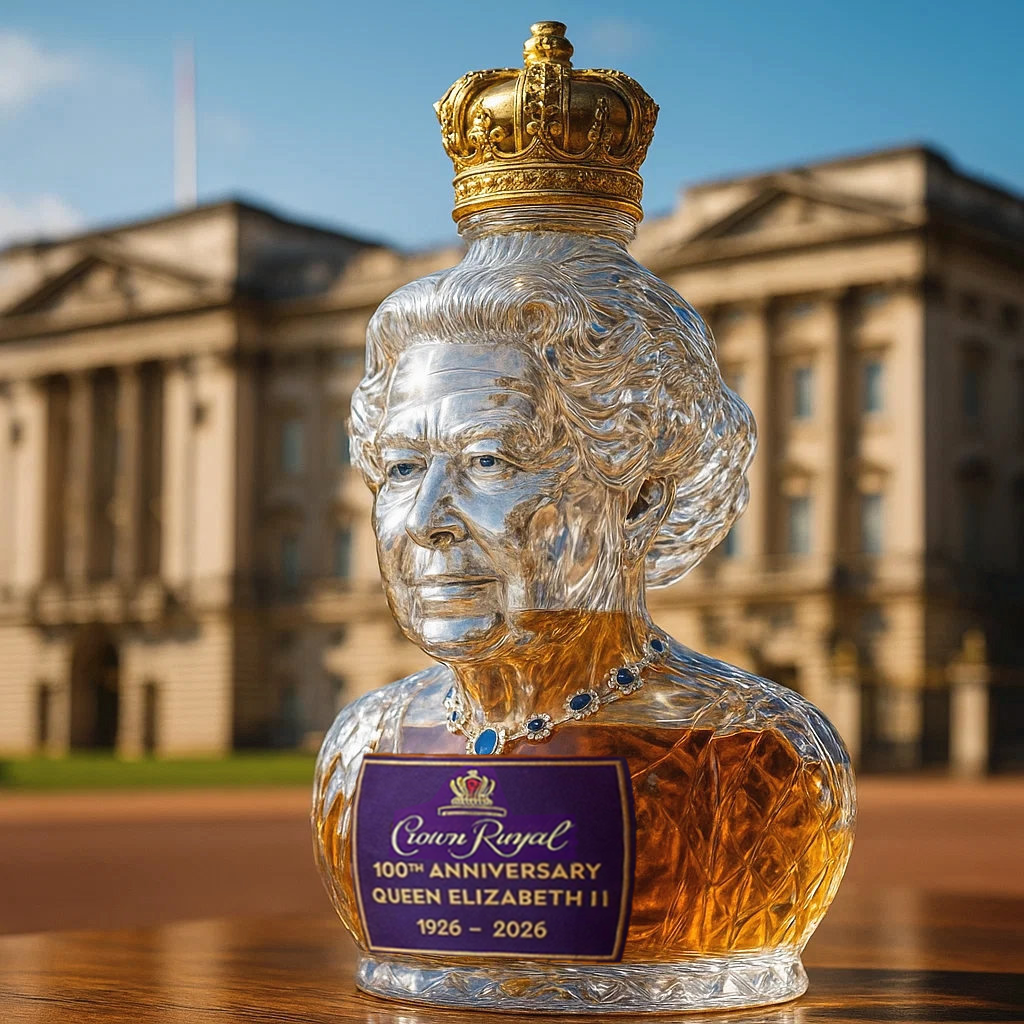 Queen Elizabeth II 100th Anniversary Whisky Bottle