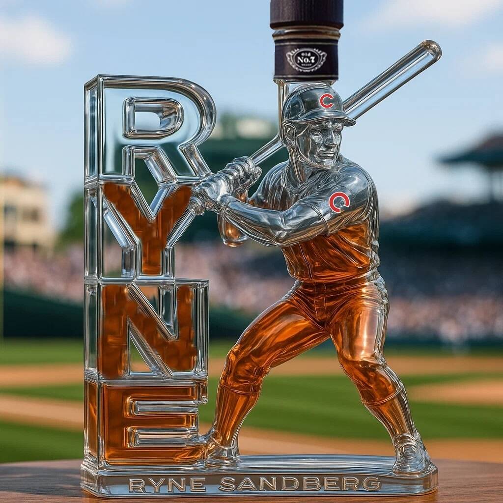 IN MEMORY OF Ryne Sandberg Whisky collector's bottle