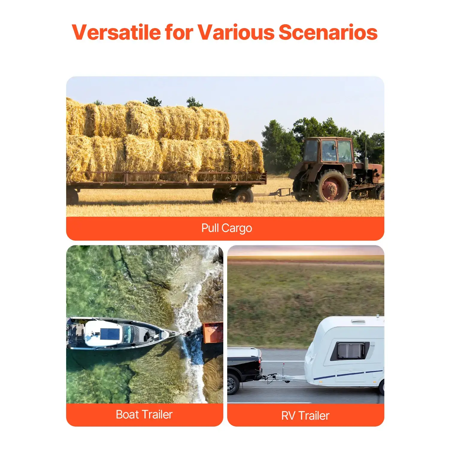 Adjustable Trailer Hitch,  8-Inch Drop Hitch, Tri-Ball Mount for 2.5-Inch Hitch Receiver, Trailer Ball Size 1-7/8