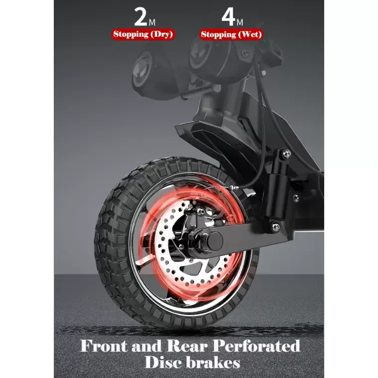 Powerful Motorized Foldable Electric Off-Road Scooter For All Terrain