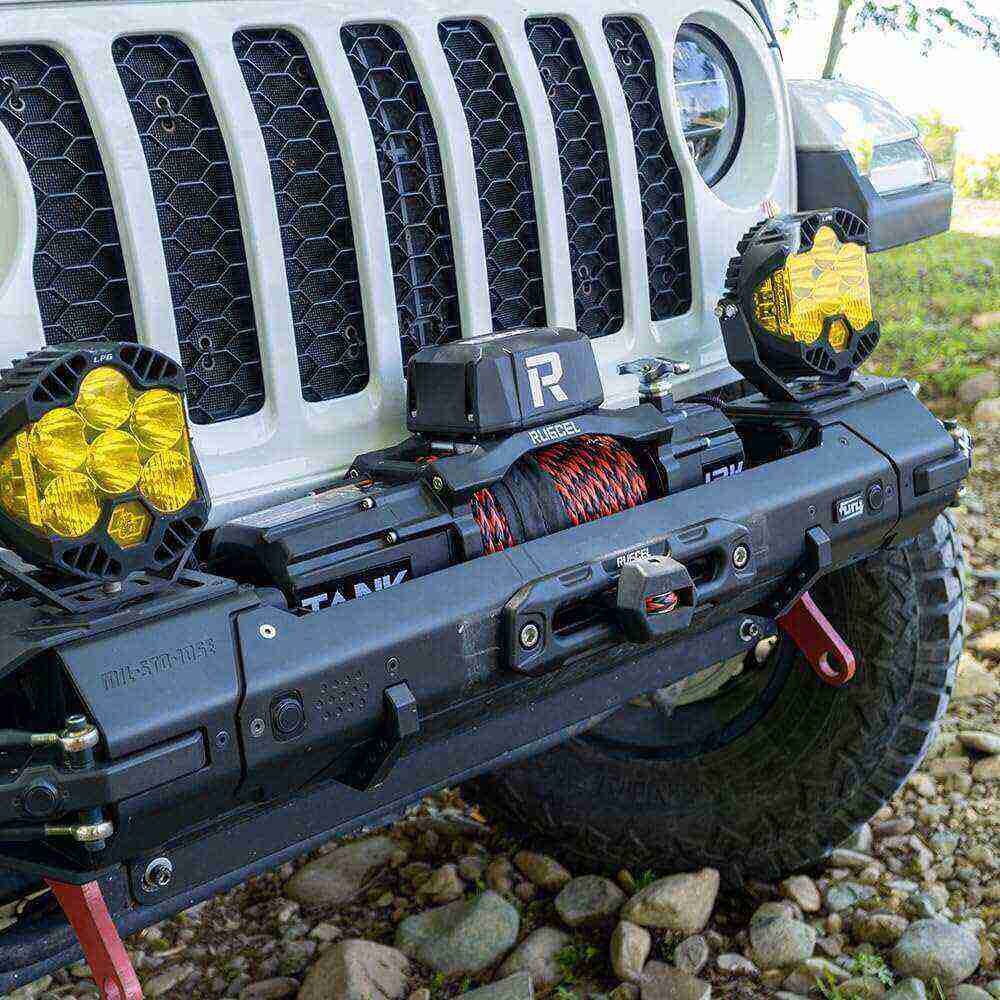 WINCH 13500lb Synthetic Rope Winch 12V Waterproof Electric Winch,2 in 1 Wireless Remote Control, for SUV, Truck & Trailer - TANK Series