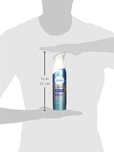 Febreze Air Freshener Heavy Duty Spray, Odor Fighter, Crisp Clean, 8.8 oz (Pack of 6)