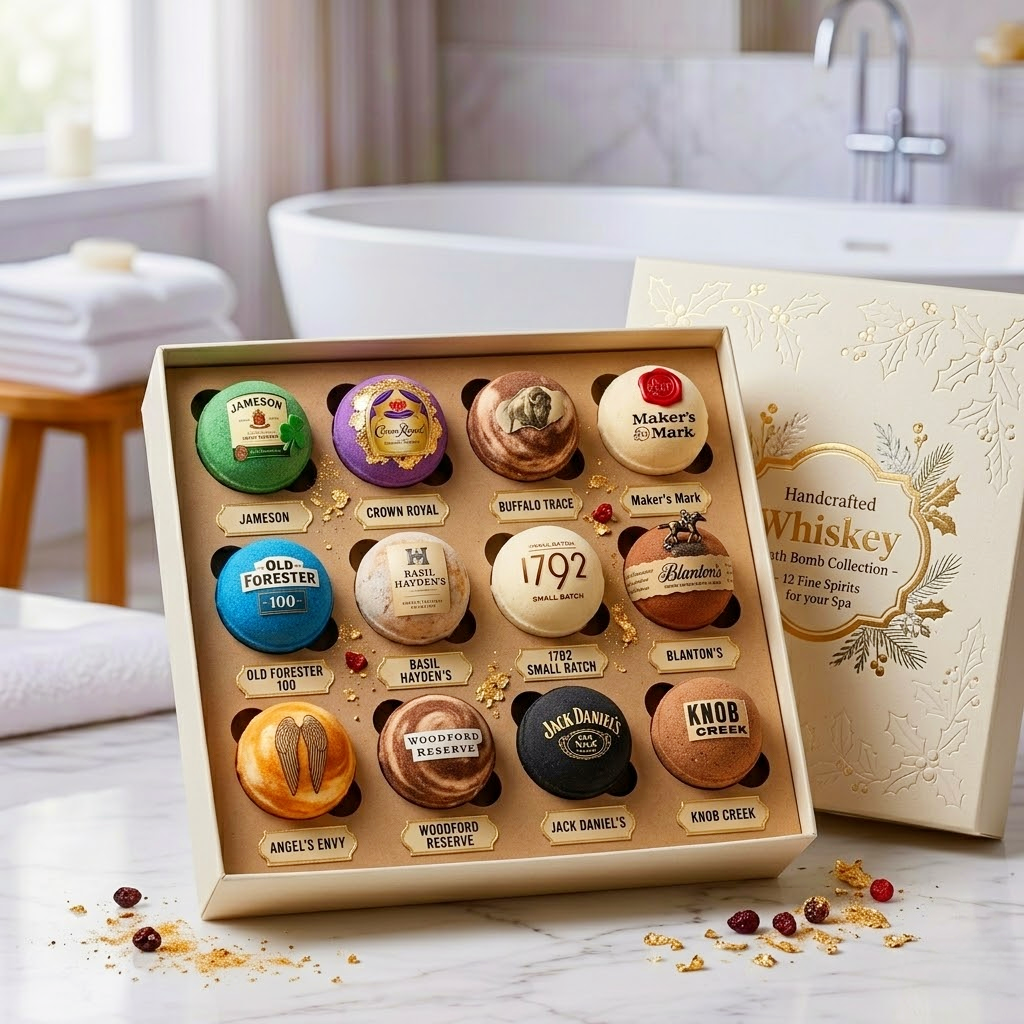 🥃  Whiskey-Infused Bath Bomb