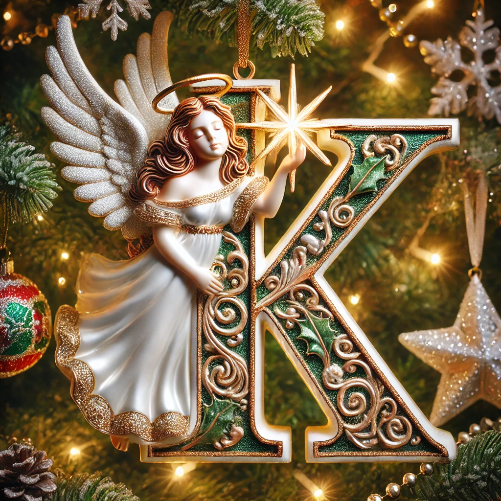 Angel Letter Christmas Tree Ornament