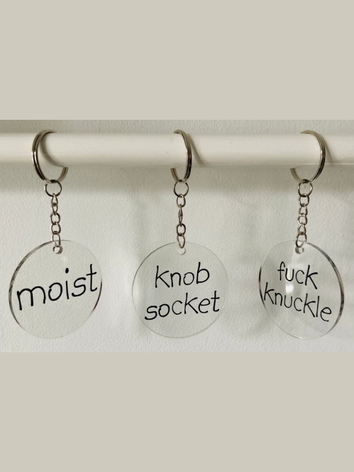 Swear Word Insults Keychain