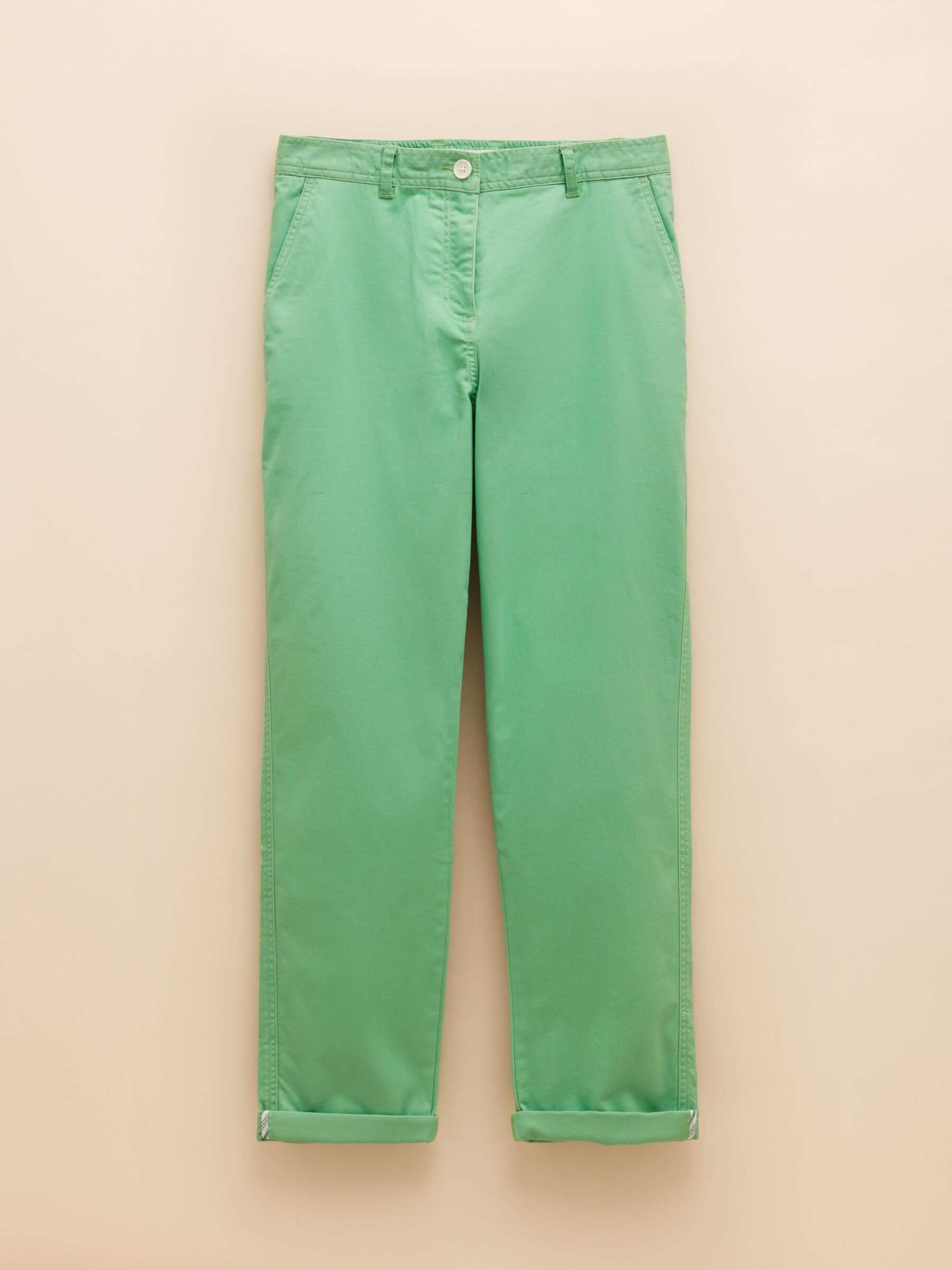Slim Fit Green Chino Trousers