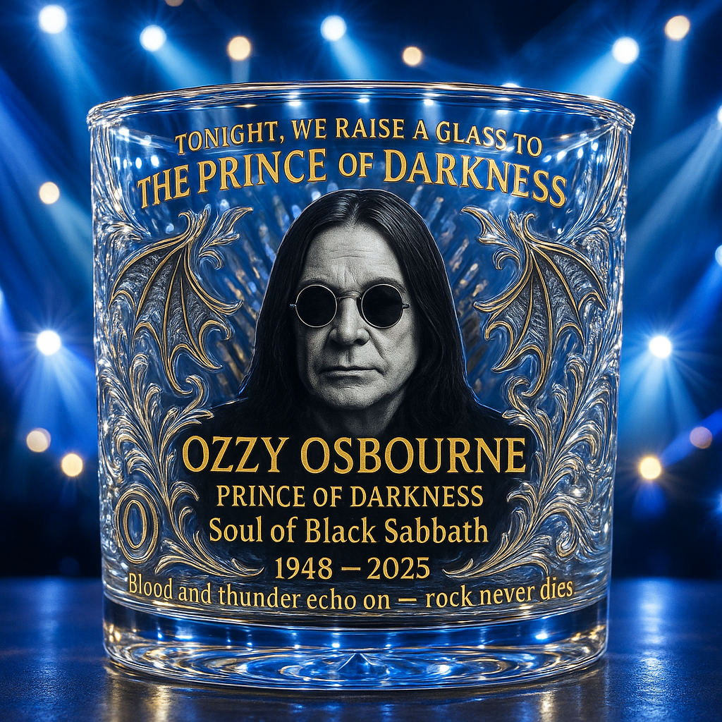 Ozzy Osbourne Memorial Whiskey Glass