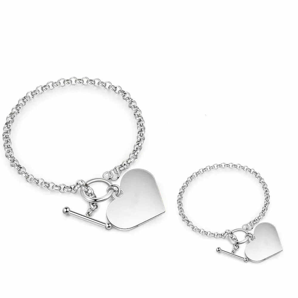 National Parents' Day❤Personalized Engraved Heart Bracelet I'm Always With You - Memorial Gift For Family, Friend