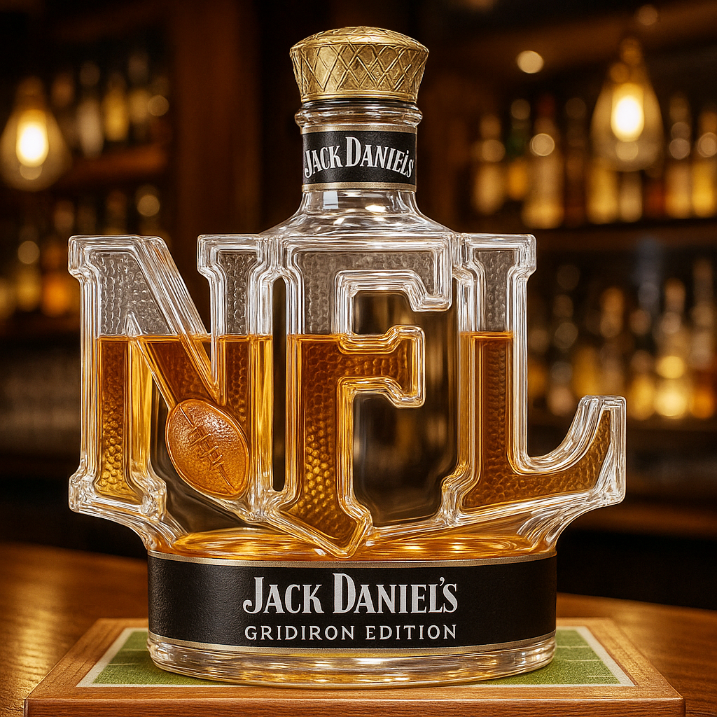 National Football League Whiskey Bottle