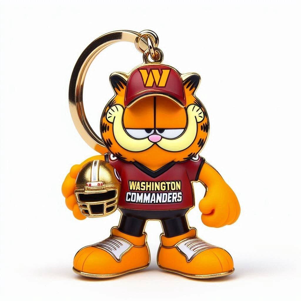 NHL Team Spirit Garfield Keychain