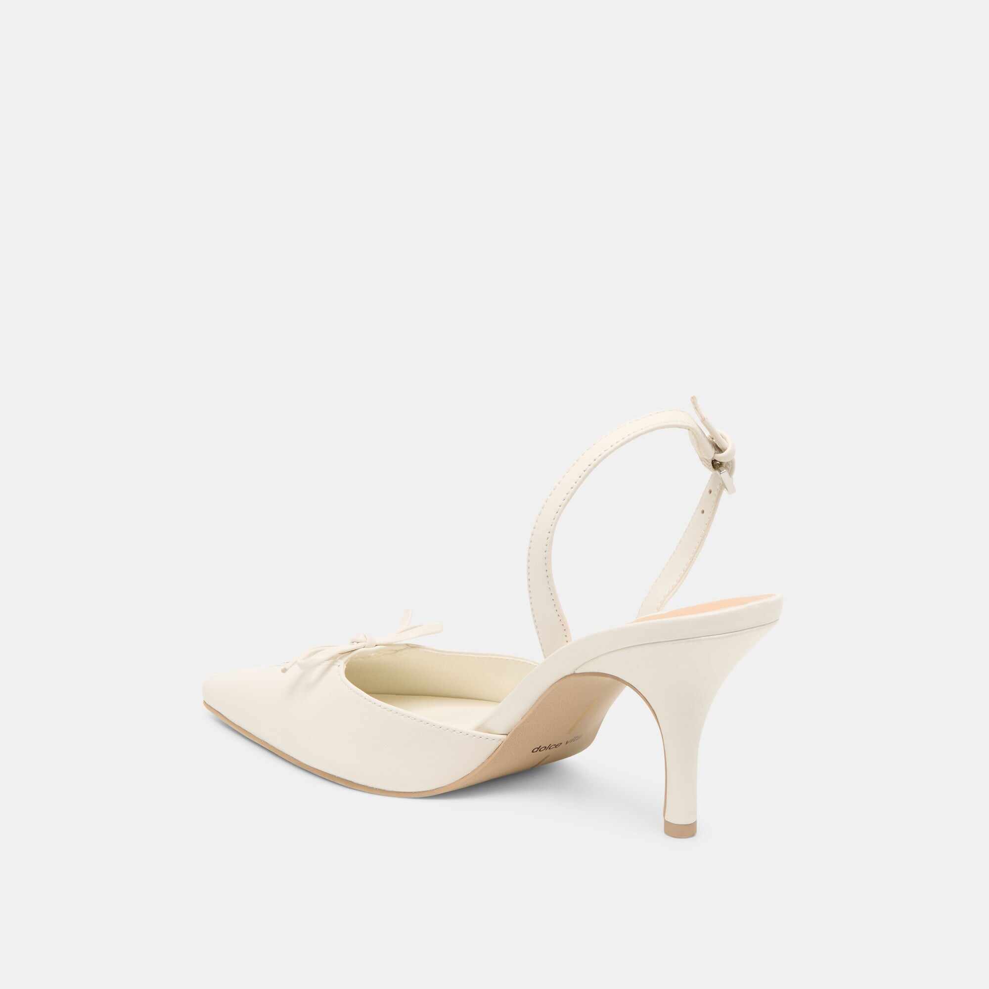HAMYA HEELS WHITE LEATHER