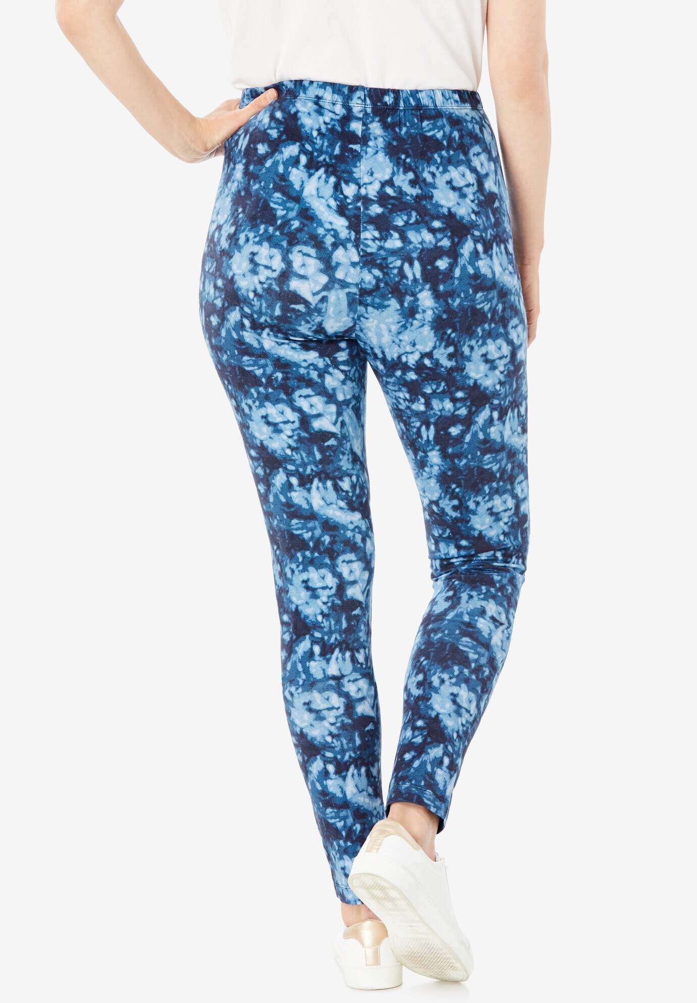 Stretch Cotton Printed Legging