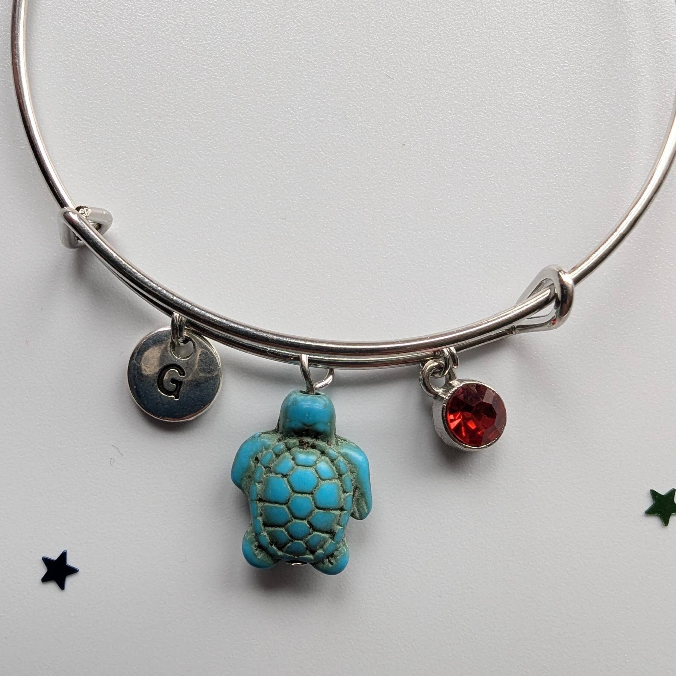 Adjustable travel turtle bracelet | Gift for a friend