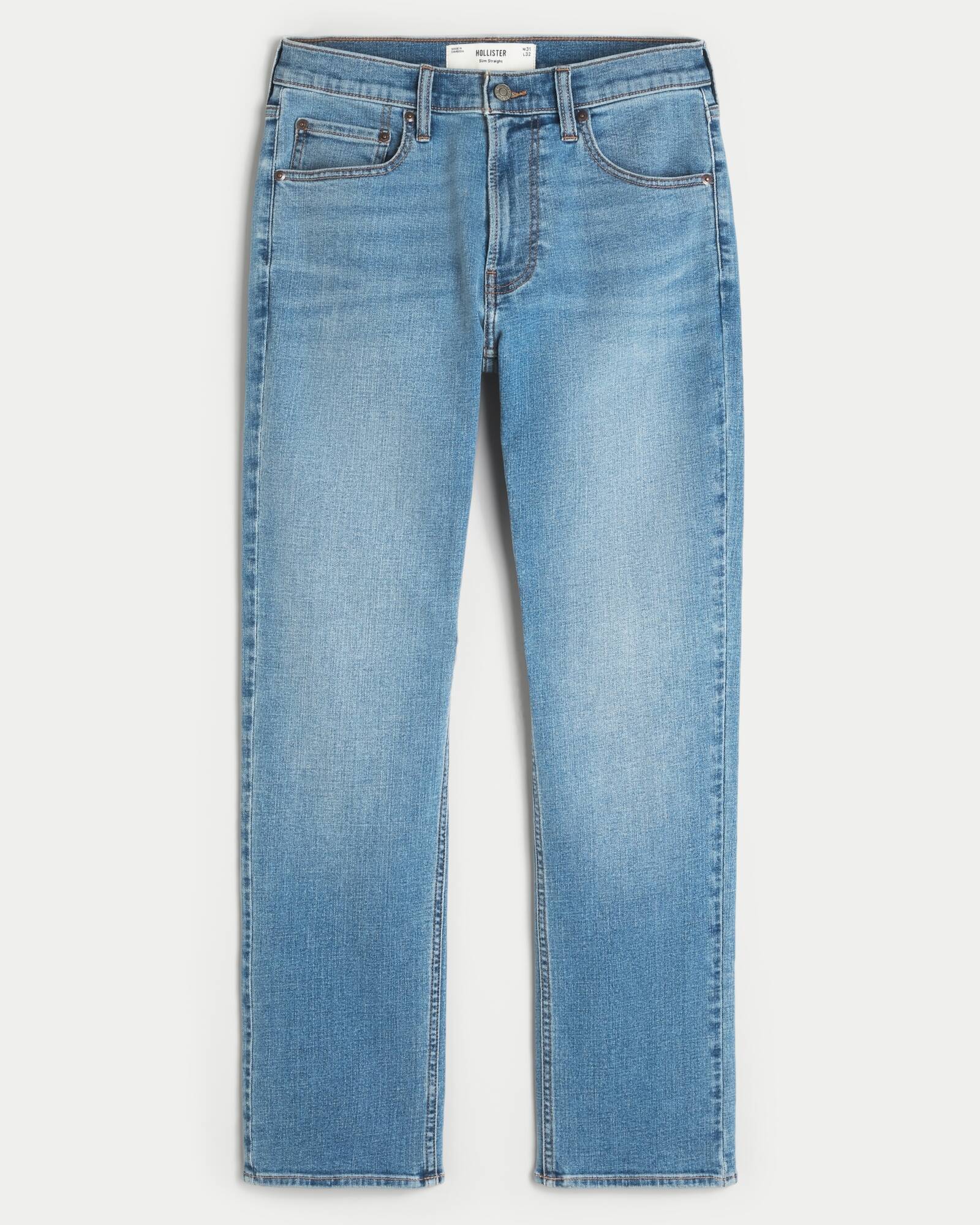 Black No Fade Slim Straight Jeans