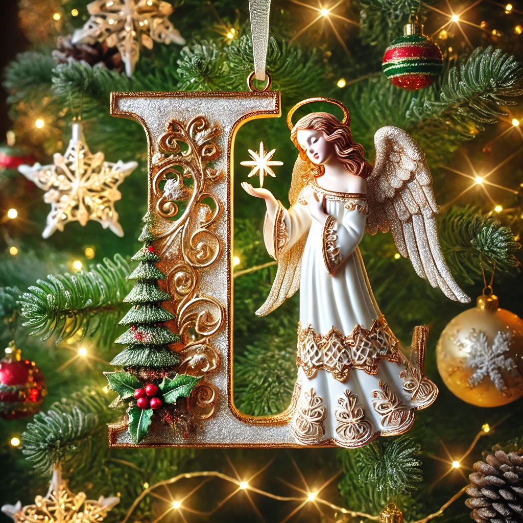 Angel Letter Christmas Tree Ornament