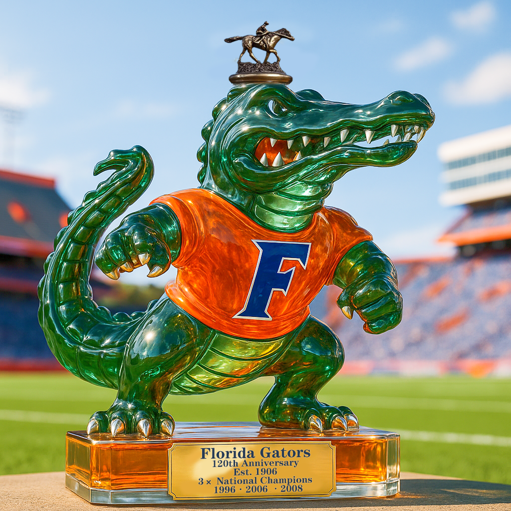 Florida Gators 120th Anniversary Whiskey Bottle