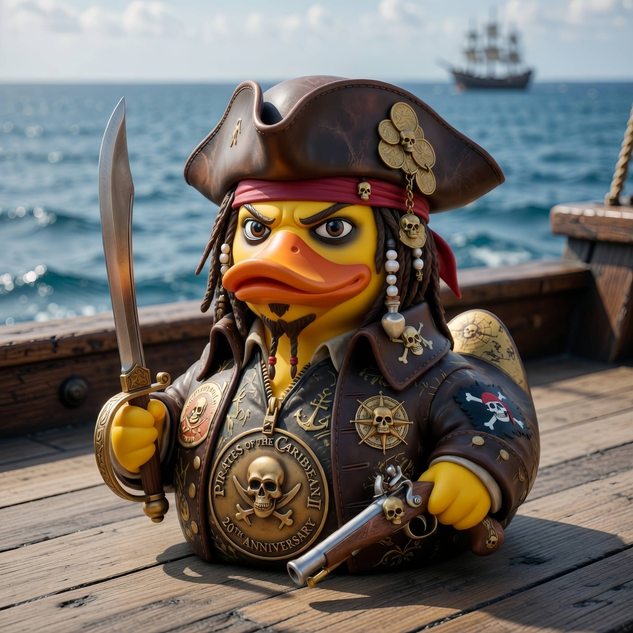 Pirates of the Caribbean II 20th Anniversary Collectible Duck