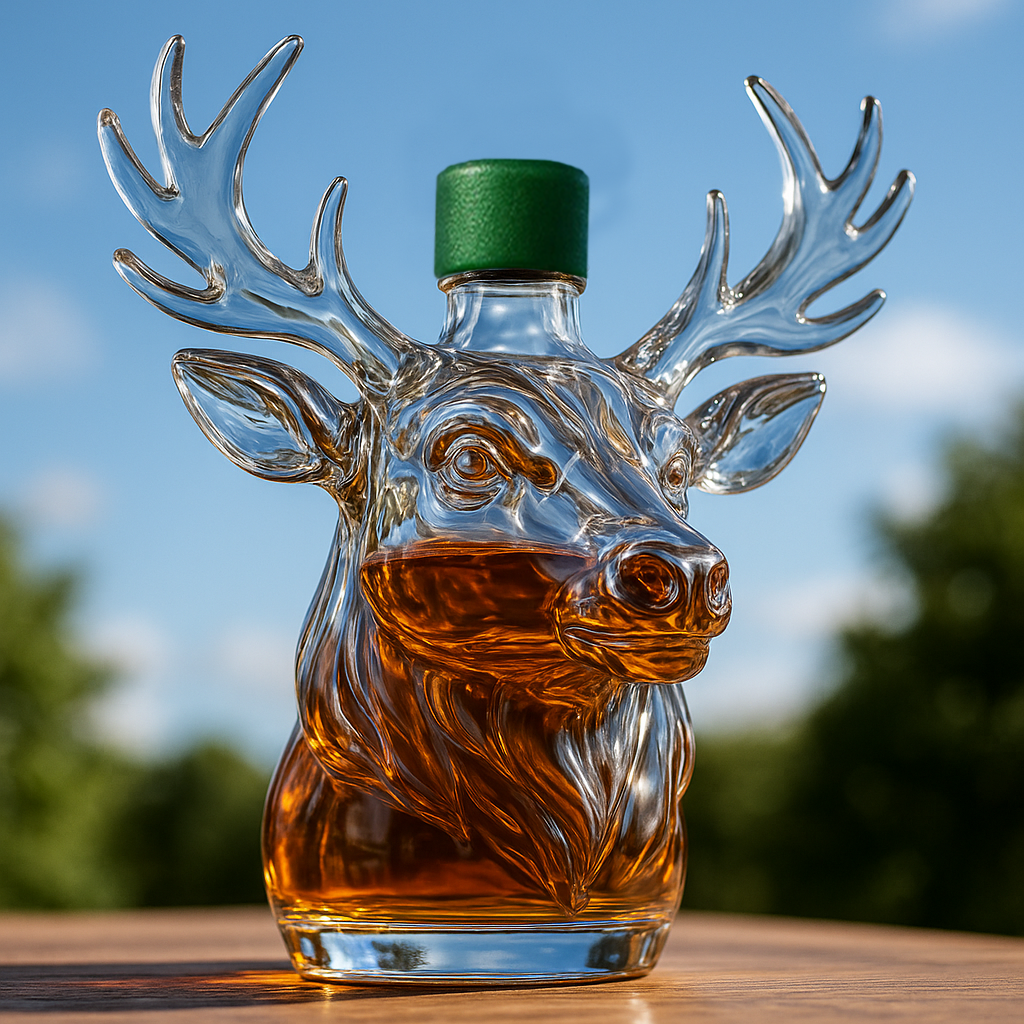 Christmas Reindeer Limited Edition Whiskey Bottle