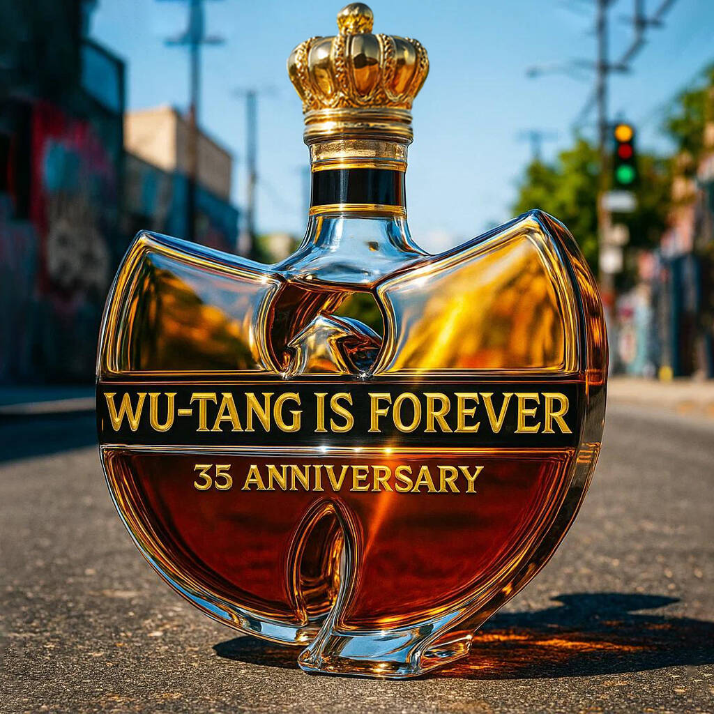 Wu-Tang Clan 35 Anniversary Whiskey Bottle