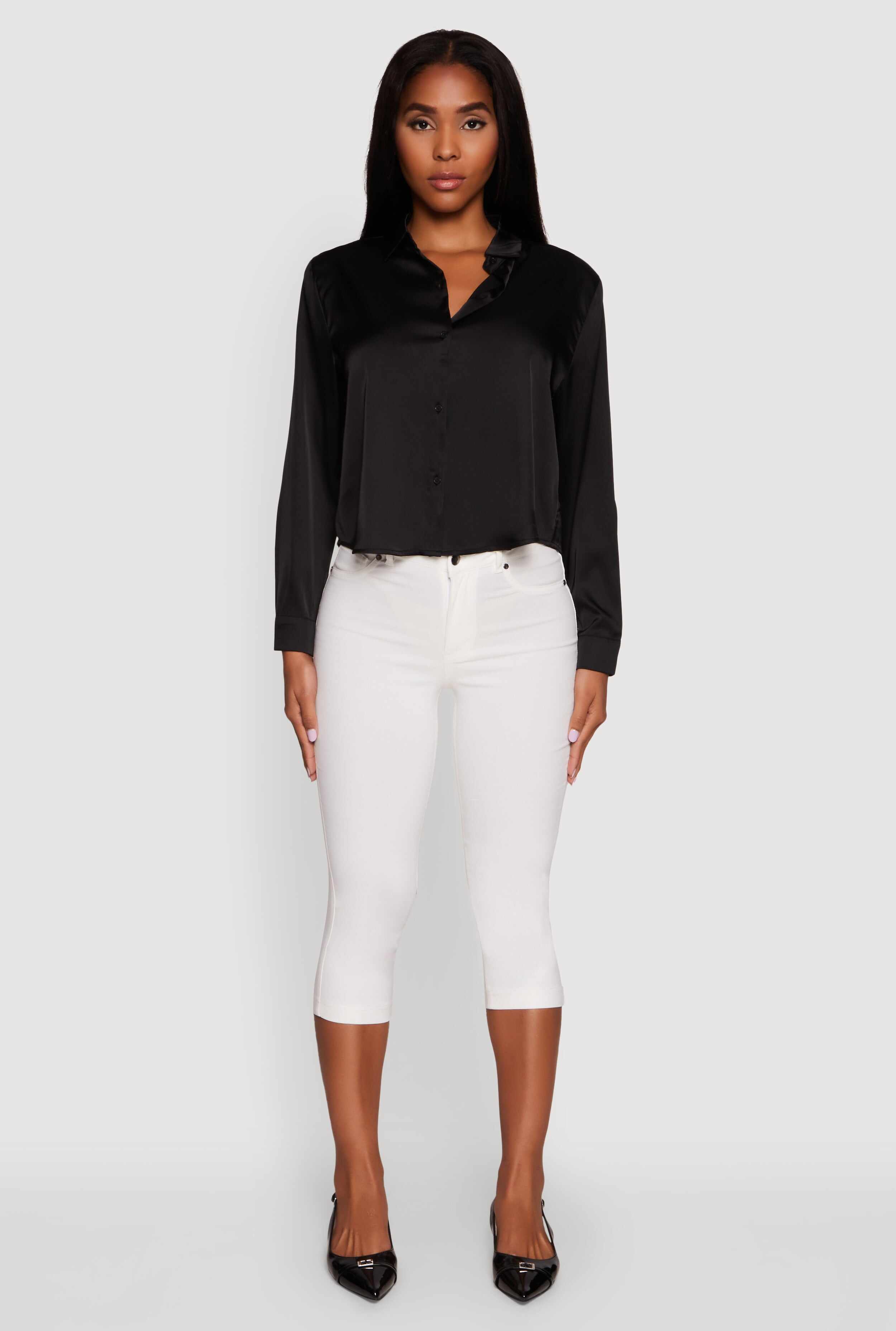 Satin Long Sleeve Shirt
