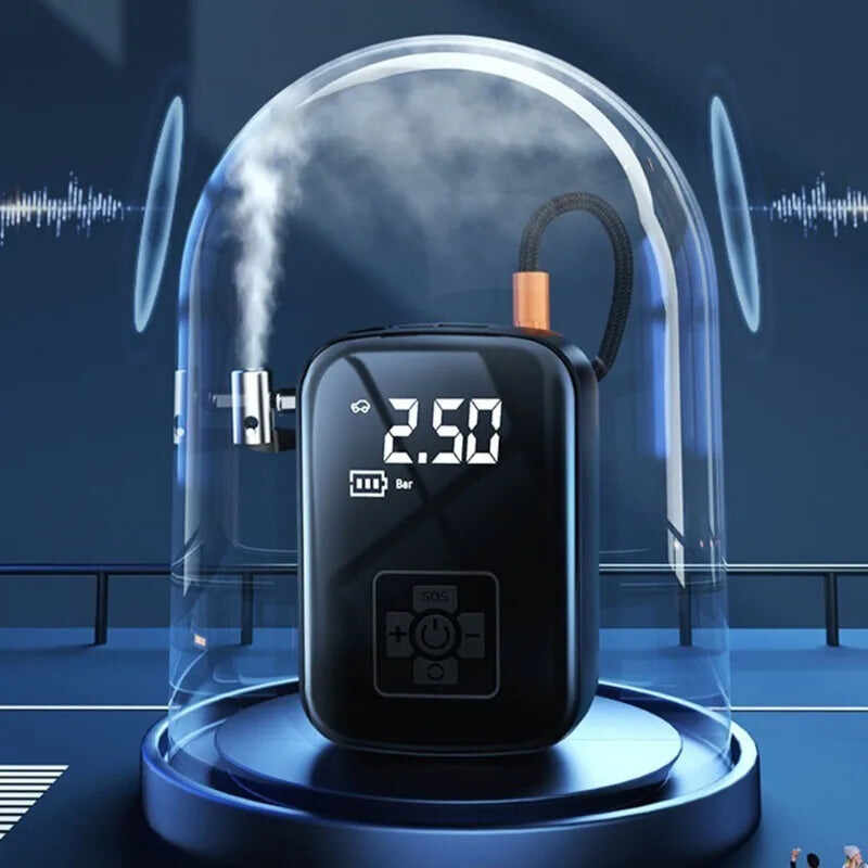150PSI Car Air Compressor - Wireless Tire Inflator with Digital Display