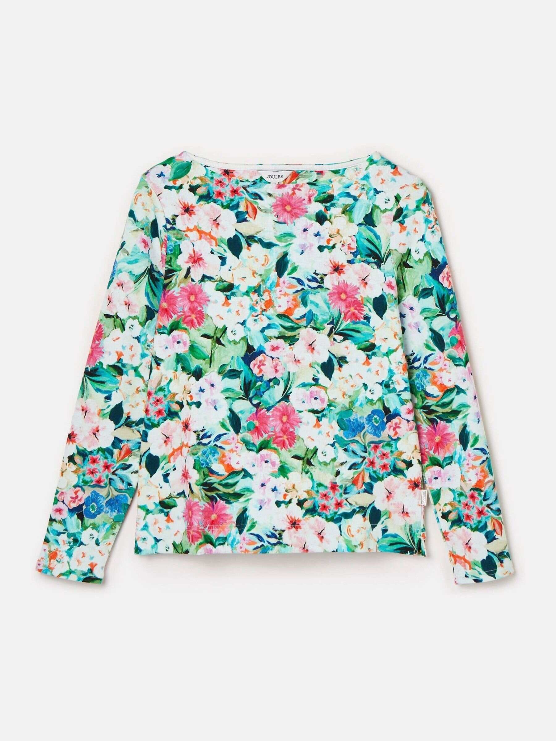 Harbour Multi Floral Boat Neck Printed Top