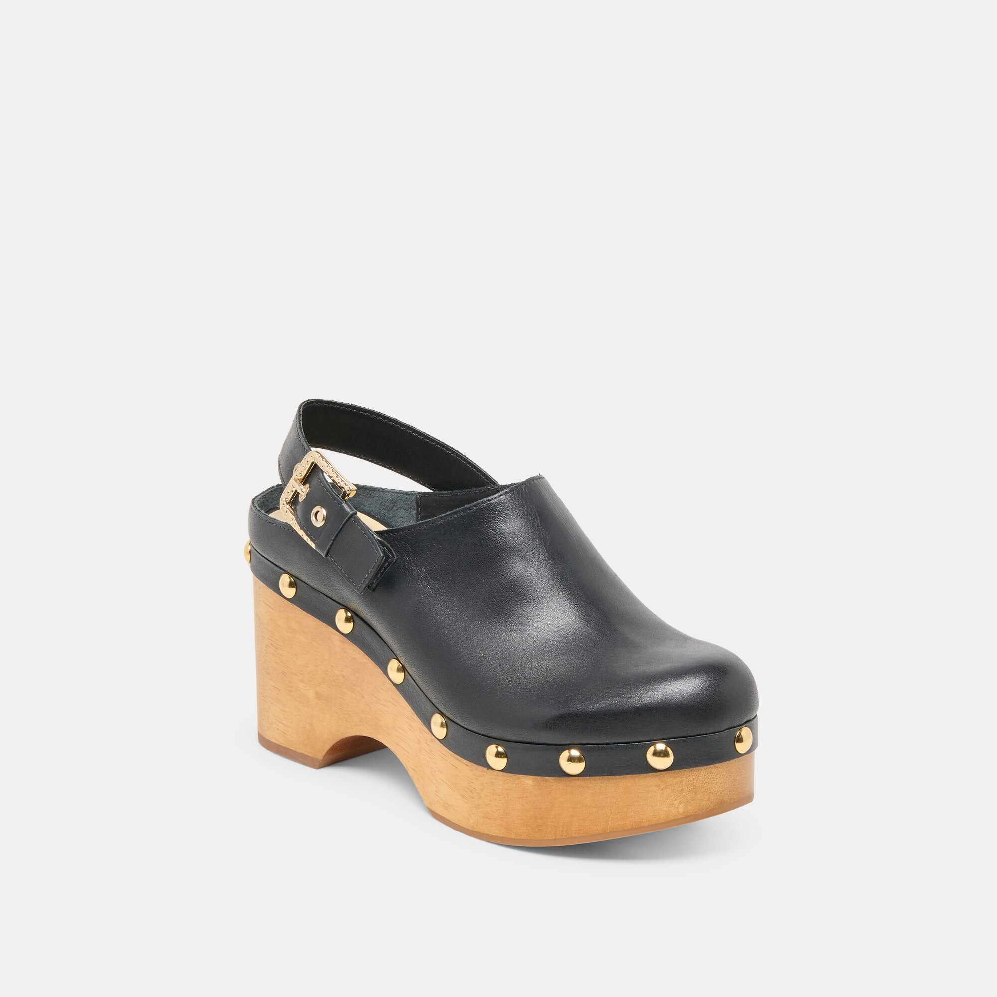 ADELAN CLOGS BLACK LEATHER