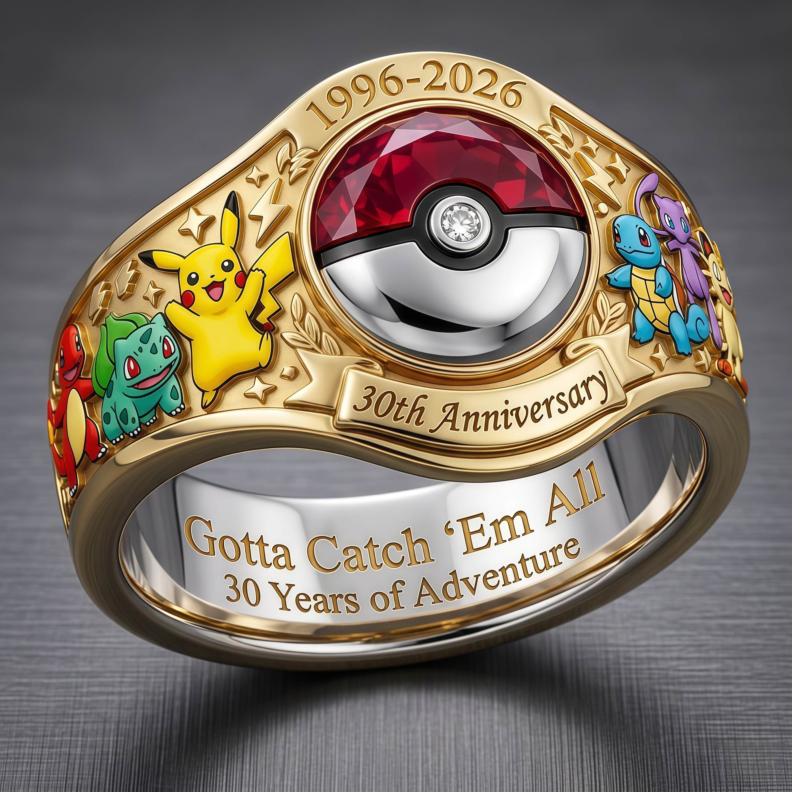 Pokémon 30th Anniversary Limited Edition Ring