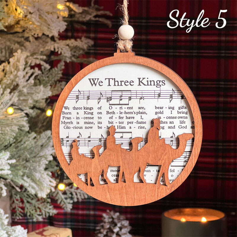 Music Sheet Nativity Ornament