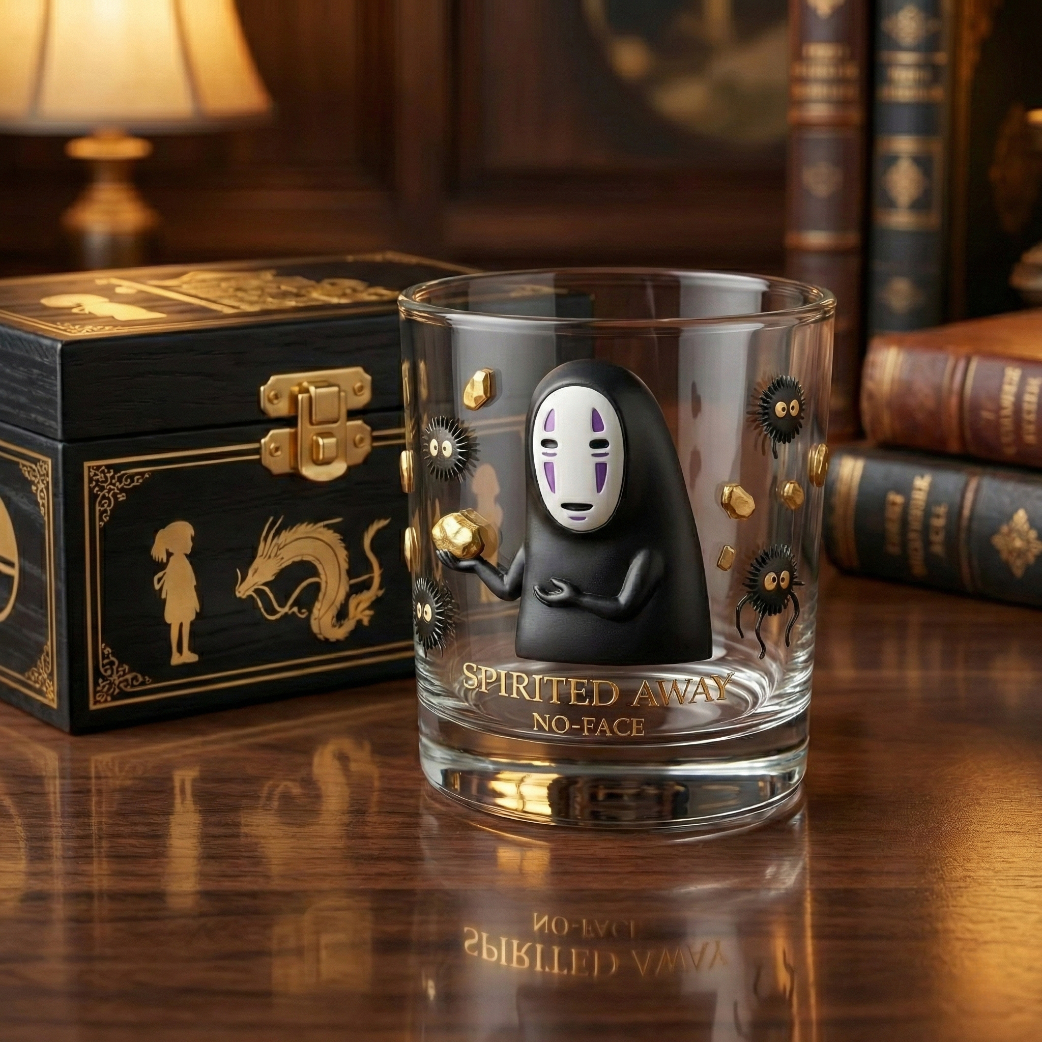 No-Face Black Gold Collector's Whiskey Cup