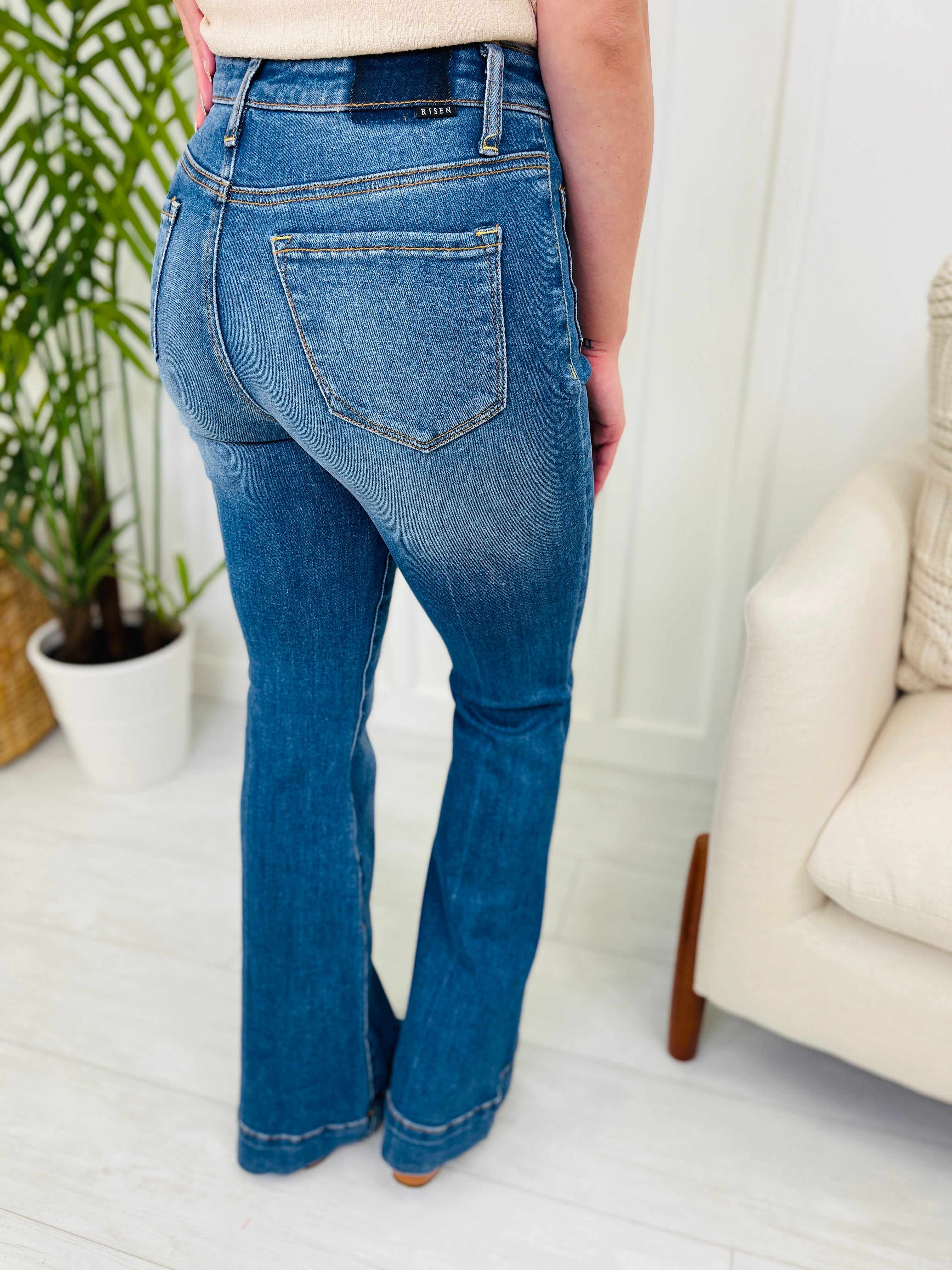 Risen REG/CURVY Belle of the Ball Bell Bottom Jeans