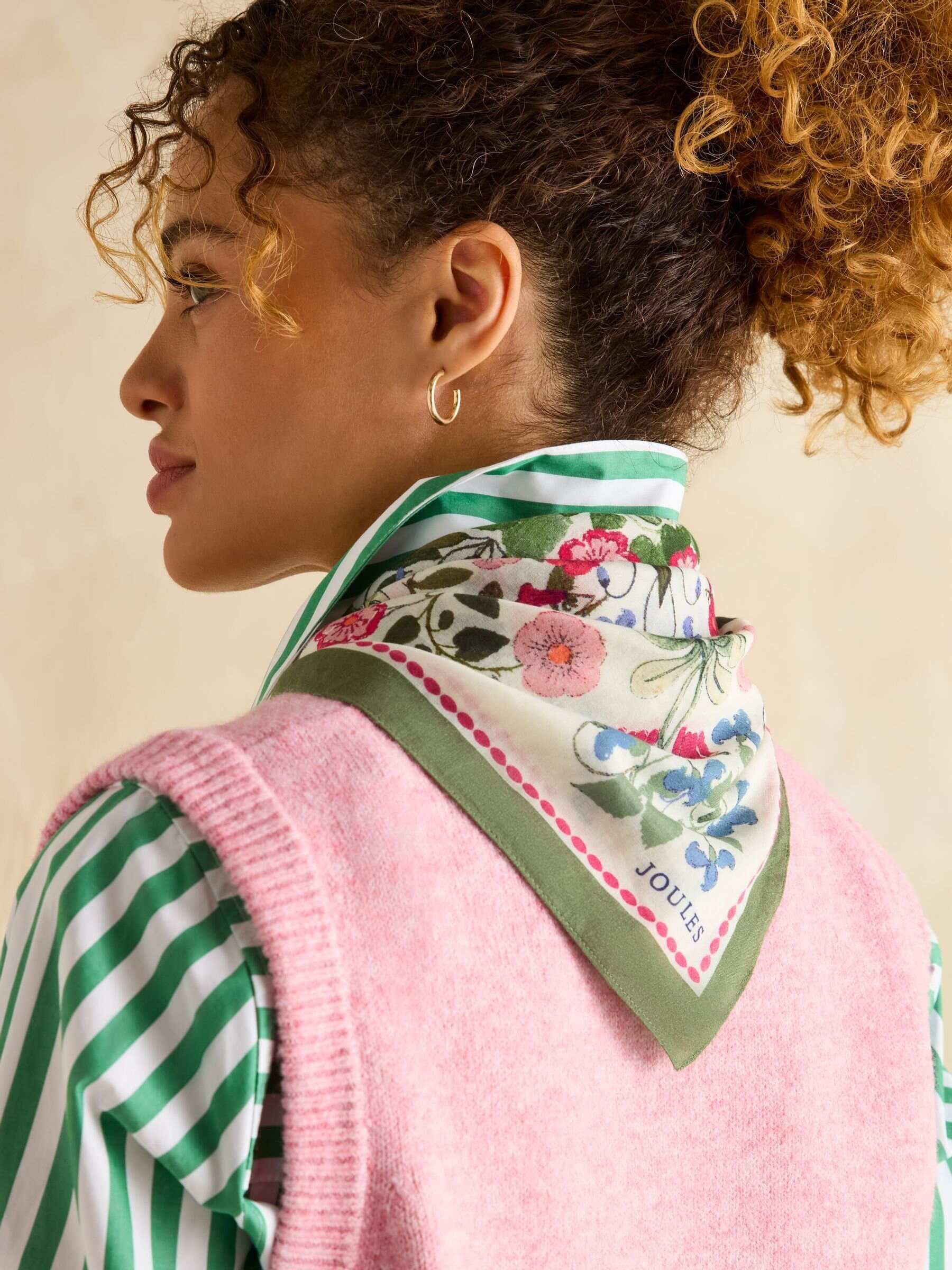 Kensington Cream Cotton Scarf