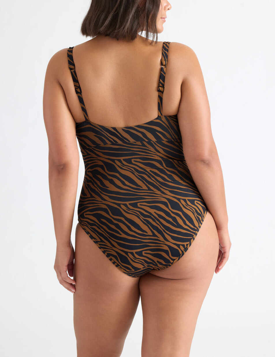 Leakproof Deep V One Piece Swimsuit
