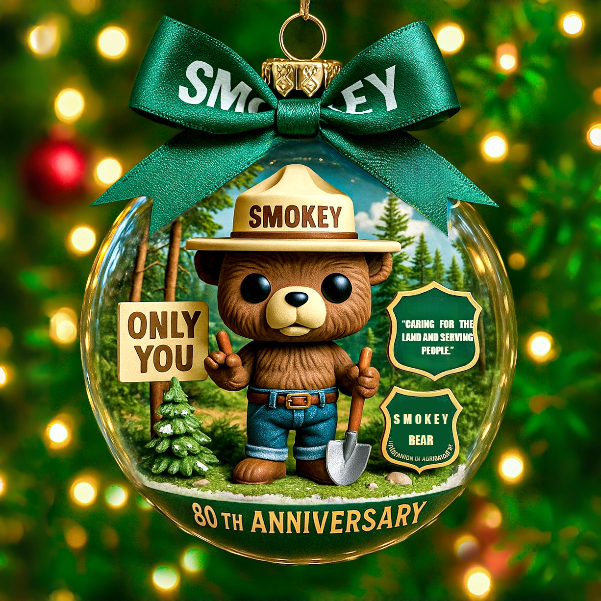 Smokey Bear 80th Anniversary Ornament