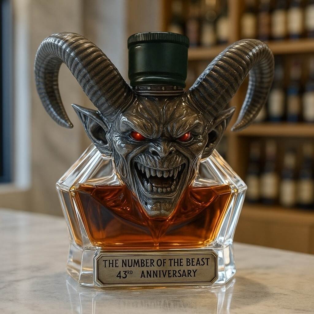 The Number of the Beast – 43rd Anniversary Whiskey Bottle