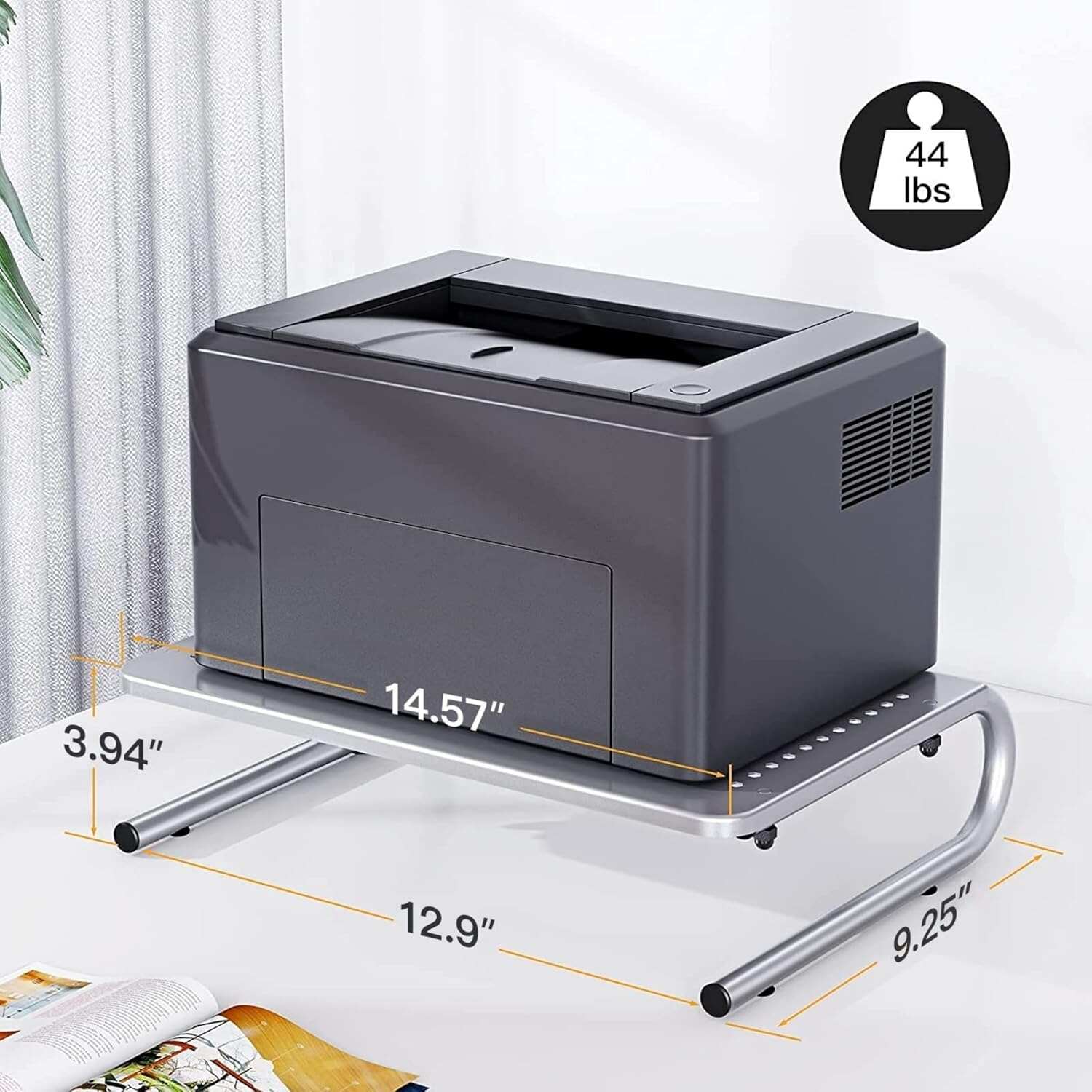 Monitor Stand Riser, Monitor Riser, Laptop Stand for Desk, Laptop Riser, Desk Organizer for Monitor, Laptop Shelf w/Vented for Screen, Computer Stand for Laptop, PC, Printer, for Home & Office