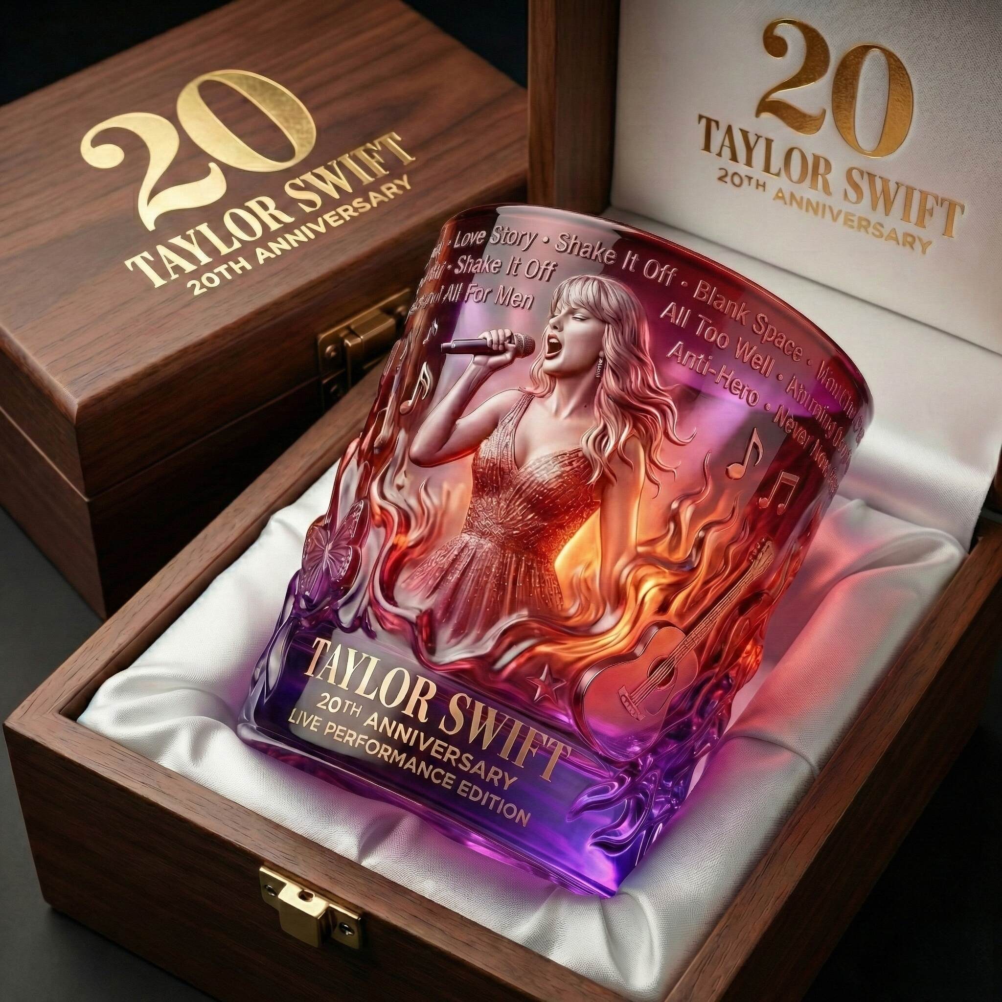 Taylor Swift 20th Anniversary Collector Whiskey Glass