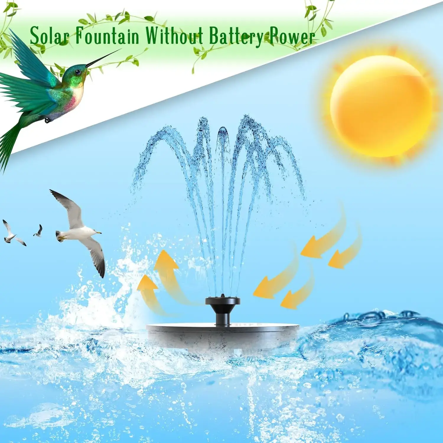 Solar Bird Bath Fountain Pump