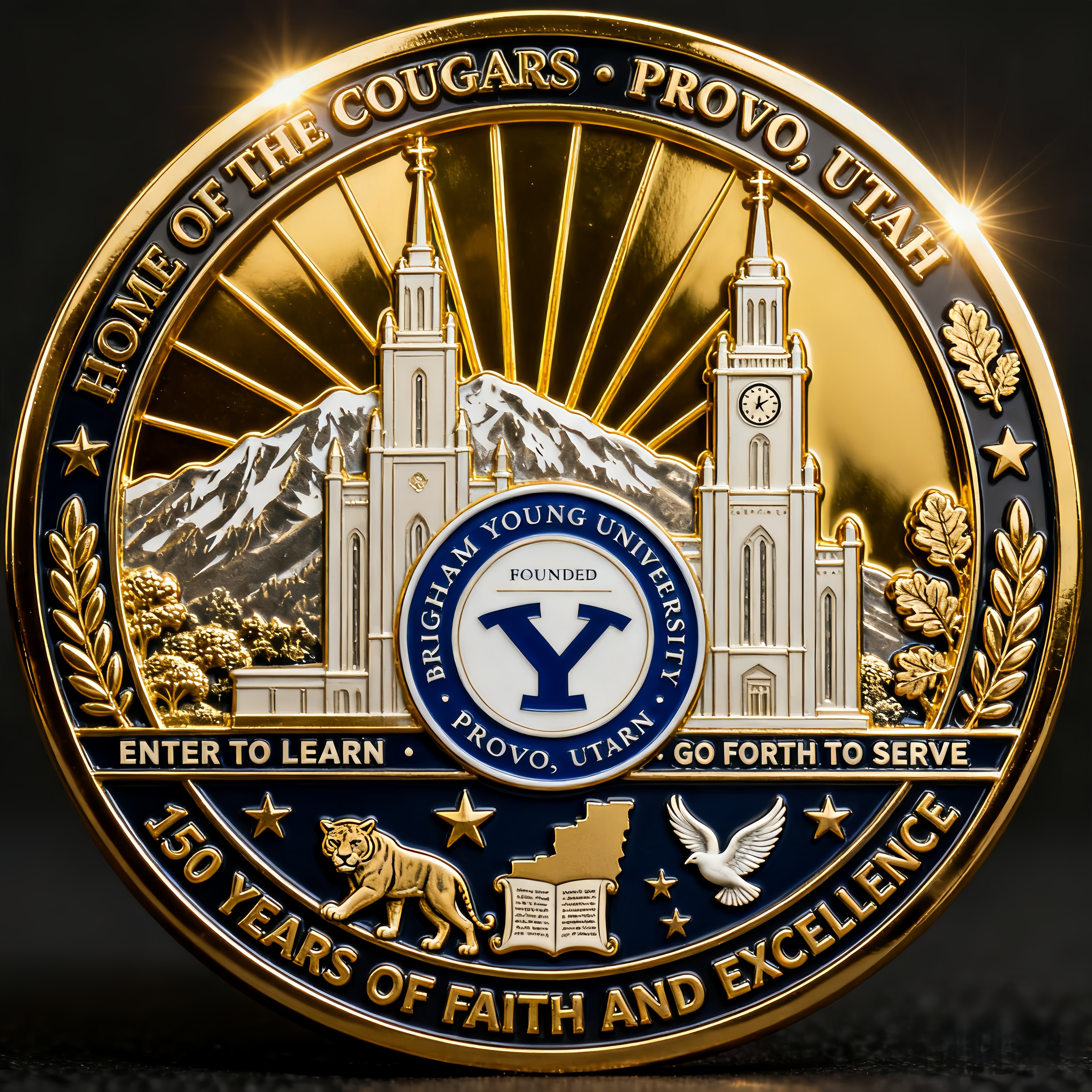 Brigham Young University 150th Anniversary Commemorative Coin